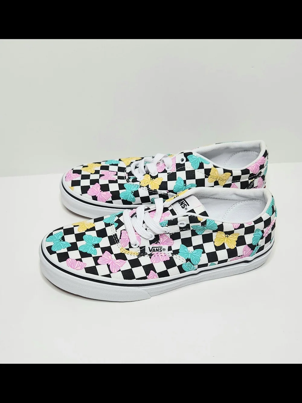 Vans Checkerboard Butterfly Sneakers